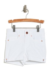 Joe's Jeans Joe's Kids' Markie Rolled Frayed Hem Denim Shorts in Bright White at Nordstrom Rack