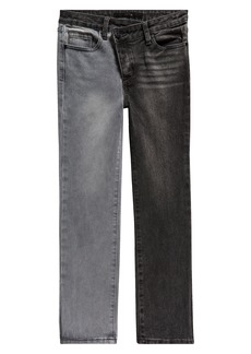 Joe's Jeans Joe's Kids' The Maison Crossover Waist Relaxed Fit Jeans in Black Grey at Nordstrom Rack