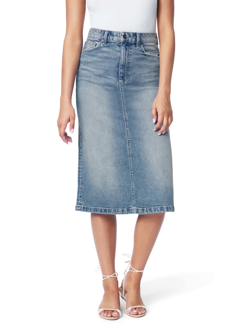 pencil cut skirt denim