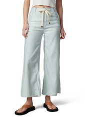 Joe's Jeans Joe's The Addison High Waist Linen Blend Ankle Wide Leg Pants