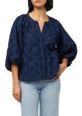 Joe's Jeans Joe's The Andie Broderie Anglaise Cotton Button-Up Top