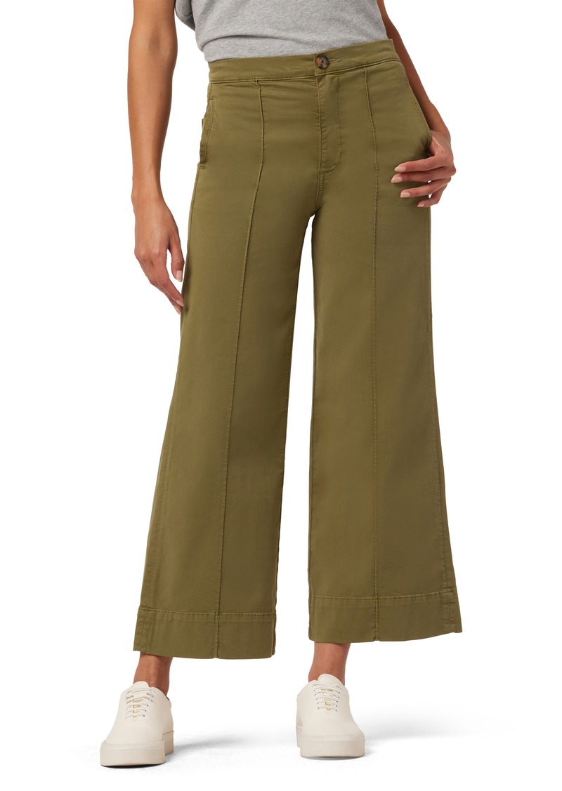 Joe's Jeans Joe's The Madison High Waist Ankle Wide Leg Trousers in Burnt Olive at Nordstrom Rack