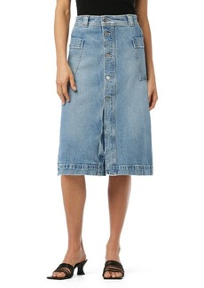 Joe's Jeans Joe's The Phoebe Patch Pocket Denim Midi Skirt