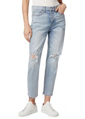 Joe's Jeans Joe's The Scout Ripped High Waist Raw Hem Ankle Straight Leg Jeans in Reverie at Nordstrom