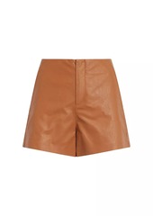 Joe's Jeans Johnnie High-Rise Faux-Leather Shorts