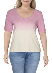 Joe's Jeans Lettuce Edge Womens Cotton Ombre T-Shirt