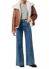 Joe's Jeans Lisa Shearling & Leather Reversible Jacket