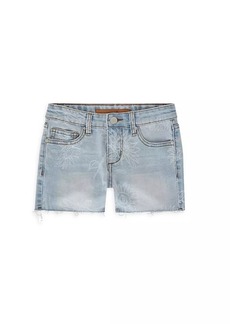 Joe's Jeans Little Girl's & Girl's Leilani Floral Denim Shorts