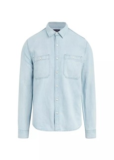 Joe's Jeans Lou Indigo Linen Button-Up Shirt
