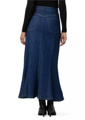 Joe's Jeans Melanie Flared Denim Midi-Skirt