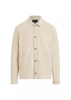 Joe's Jeans Parker Suede Button-Up Shirt Jacket