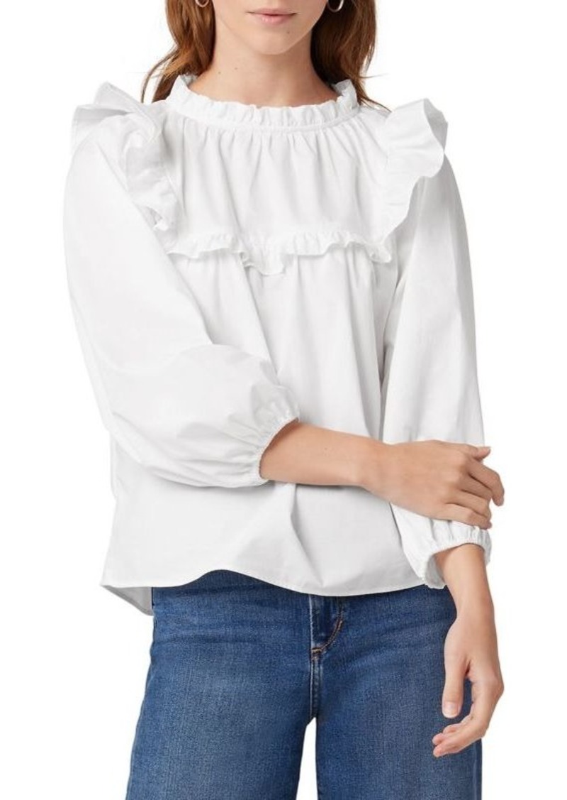 Joe's Jeans Poppy Ruffled Cotton Top