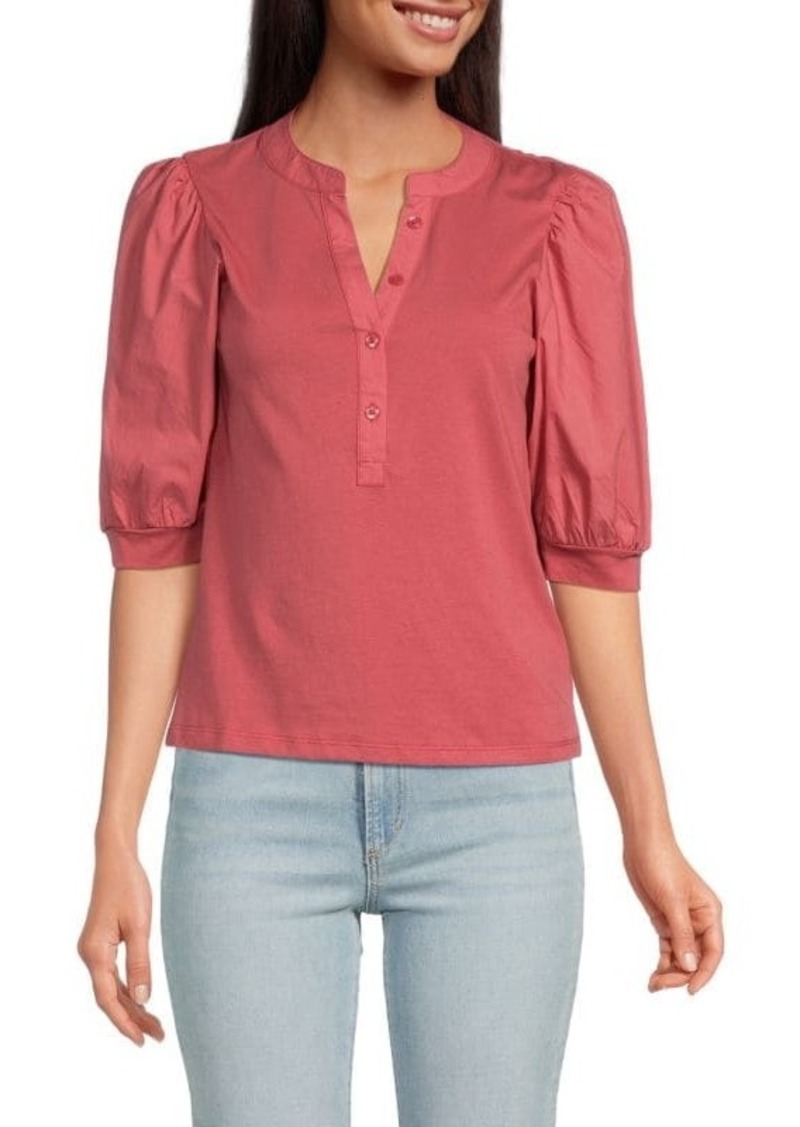 Joe's Jeans Puff Elbow Sleeve Top