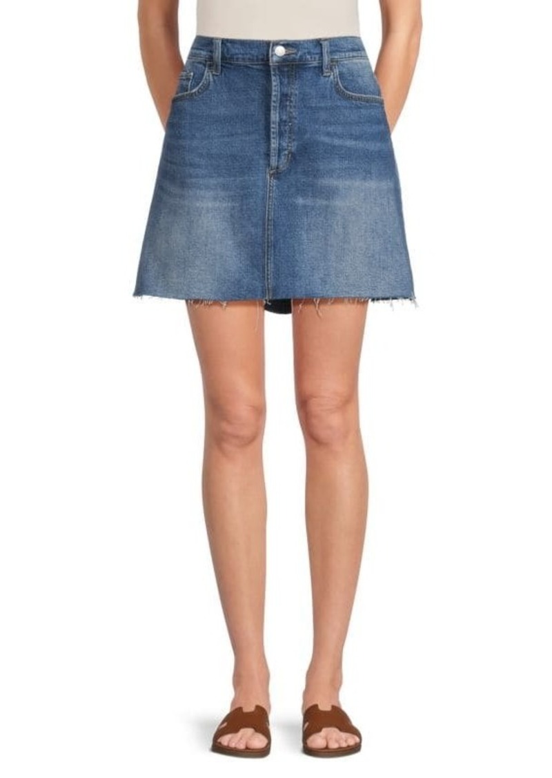 Joe's Jeans Raw Edge Mini Denim Skirt