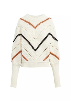 Joe's Jeans Ruth Cotton-Blend Crocheted Sweater
