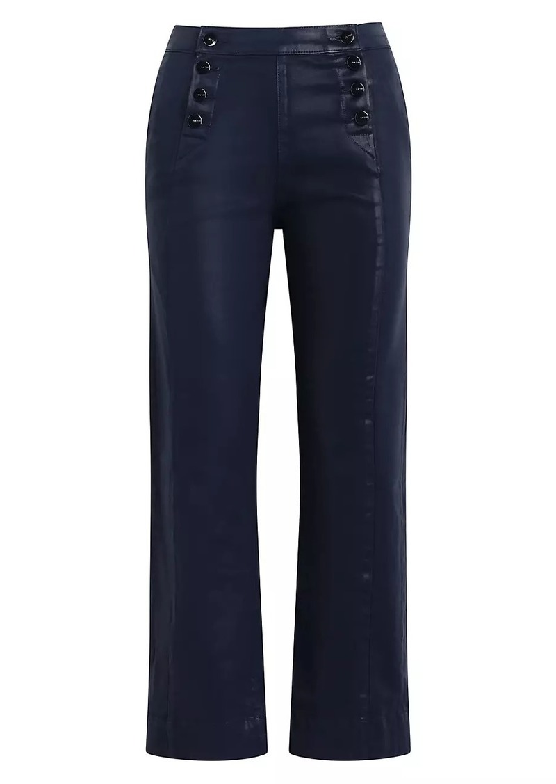 Joe's Jeans Savannah Coated Wide-Leg Pants