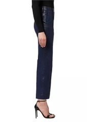 Joe's Jeans Savannah Coated Wide-Leg Pants