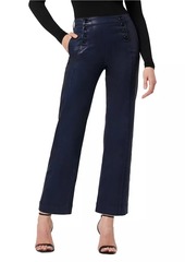 Joe's Jeans Savannah Coated Wide-Leg Pants