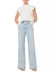 Joe's Jeans The Allana High-Rise Stretch Wide-Leg Jeans