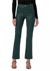 Joe's Jeans The Callie Mid-Rise Coated Cropped Flare Jeans