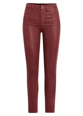 Joe's Jeans The Charlie Coated High-Rise Skinny Ankle Jean