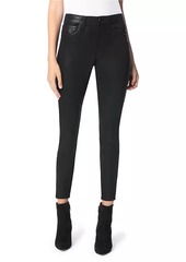 Joe's Jeans The Charlie High-Rise Coated Ankle Skinny Jeans
