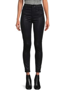 Joe's Jeans The Charlie High-Rise Stretch Coated Skinny Ankle Jeans