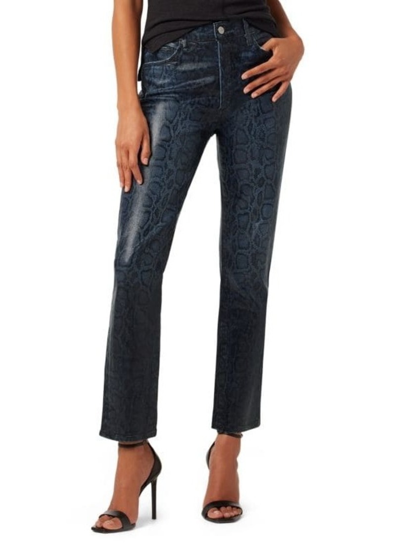 Joe's Jeans The Honor Coated Snake Print Ankle Jeans