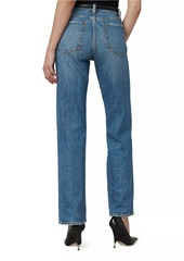 Joe's Jeans The Margot Embellished High-Rise Straight-Leg Jeans