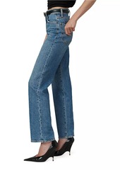 Joe's Jeans The Margot Embellished High-Rise Straight-Leg Jeans