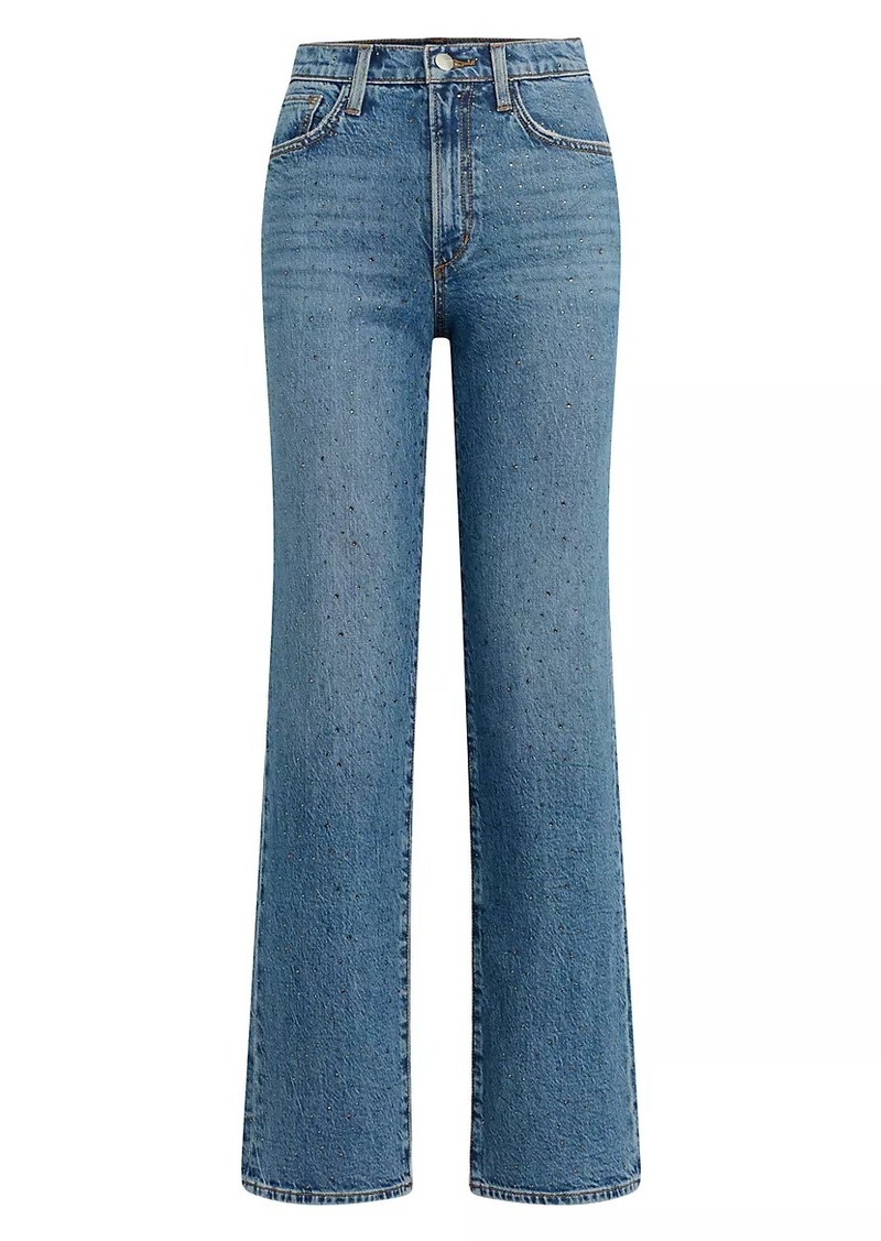 Joe's Jeans The Margot Embellished High-Rise Straight-Leg Jeans