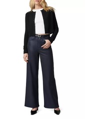 Joe's Jeans The Mia Coated High-Rise Flare Jeans