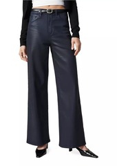 Joe's Jeans The Mia Coated High-Rise Flare Jeans