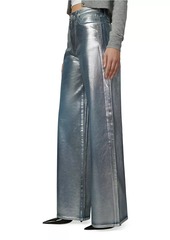 Joe's Jeans The Mia Coated High-Rise Wide-Leg Jeans