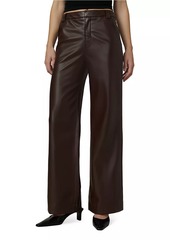 Joe's Jeans The Mia Faux Leather Straight-Leg Jeans