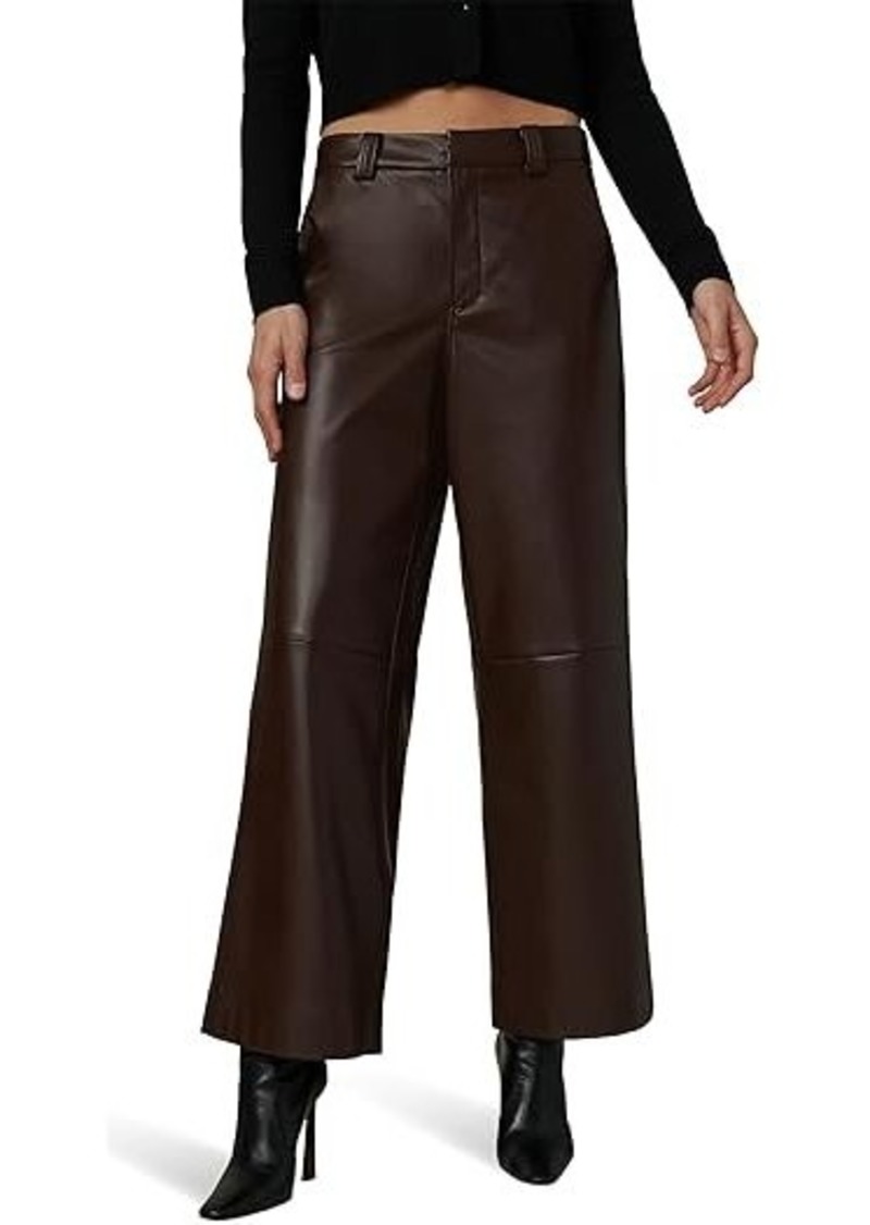 Joe's Jeans The Mia Vegan Leather Crop Trouser