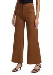 Joe's Jeans Petite The Mia Petite High-Rise Wide-Leg Coated Jeans