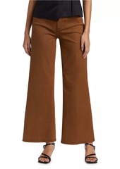 Joe's Jeans Petite The Mia Petite High-Rise Wide-Leg Coated Jeans