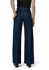 Joe's Jeans The Seamed Stretch Denim Wide-Leg Trousers