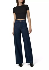 Joe's Jeans The Seamed Stretch Denim Wide-Leg Trousers