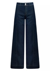 Joe's Jeans The Seamed Stretch Denim Wide-Leg Trousers