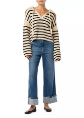 Joe's Jeans The Sloane Striped Popover Sweater