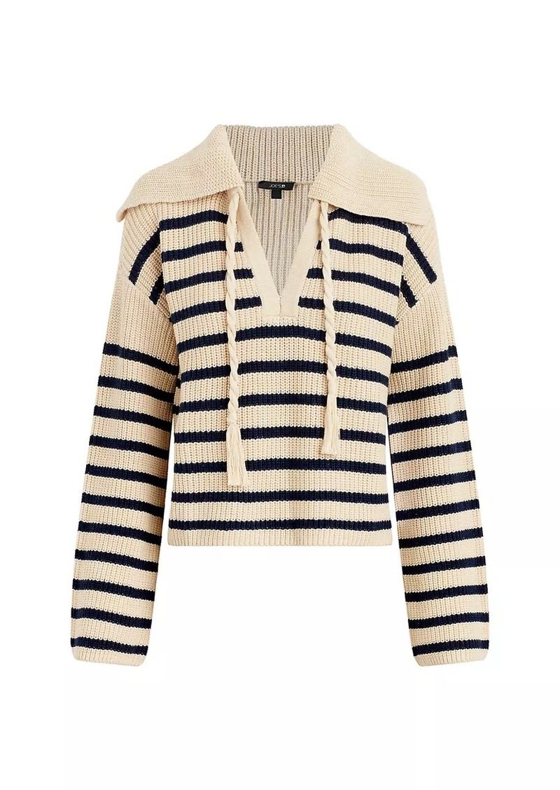 Joe's Jeans The Sloane Striped Popover Sweater