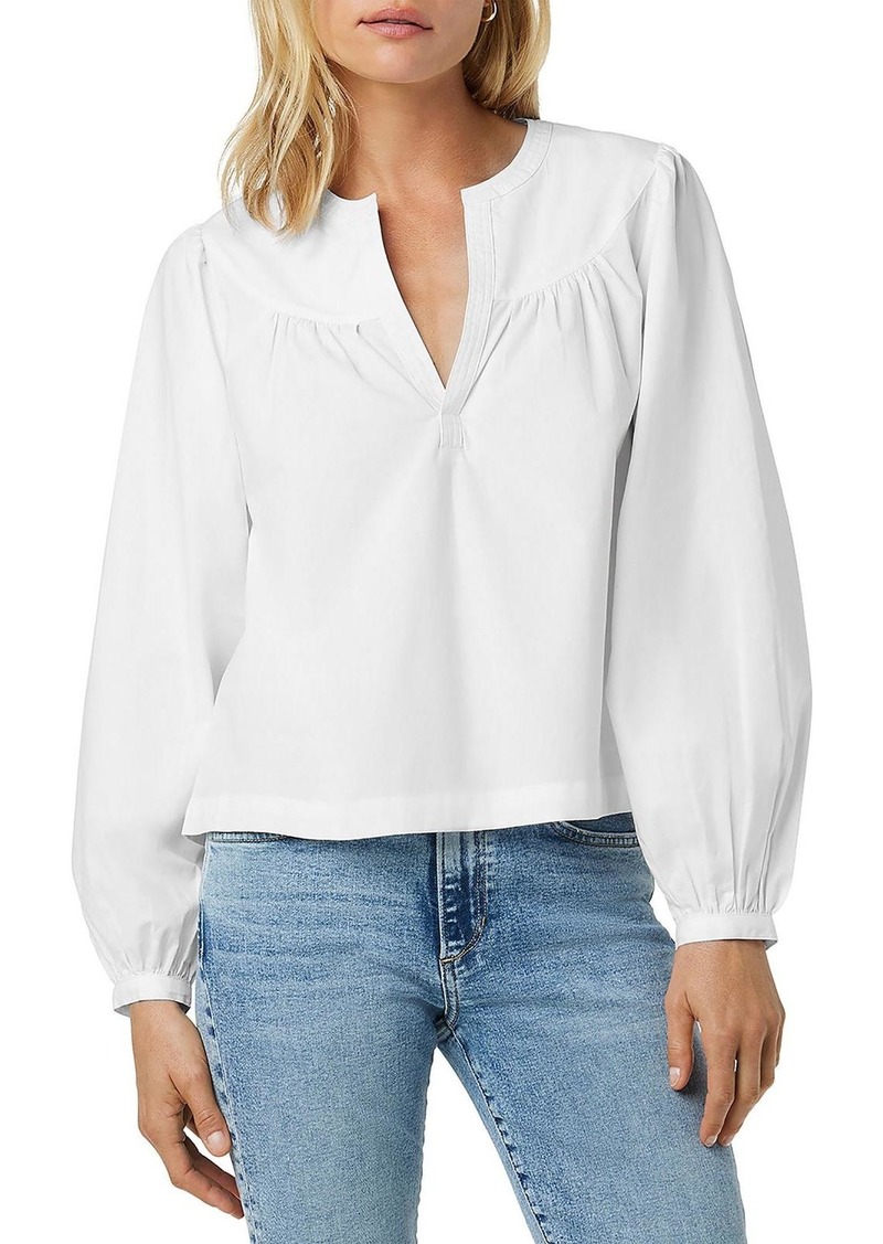 Joe's Jeans The Suzie Womens Cotton V-neck Blouse