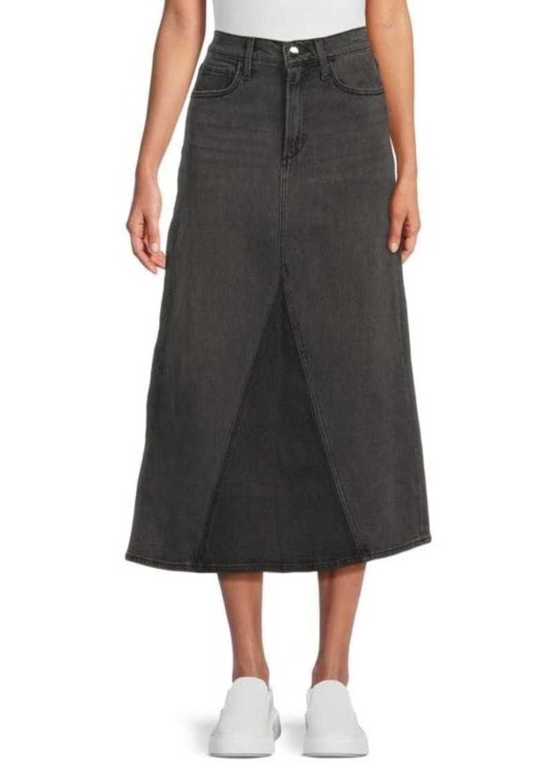 Joe's Jeans The Tulie Whiskered Midi Denim Skirt