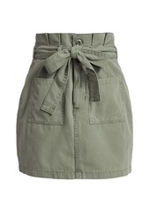 Joe's Jeans Utility Paperbag-Waist Mini Skirt