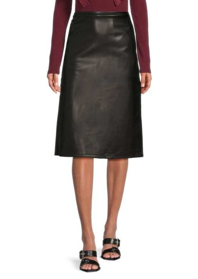 Joe's Jeans Vegan Leather Midi Skirt