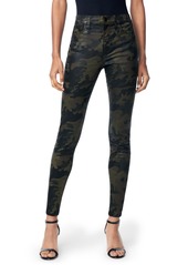Joe's Jeans Joe's Charlie High Waist Ankle Skinny Jeans in Coated Camo Print at Nordstrom