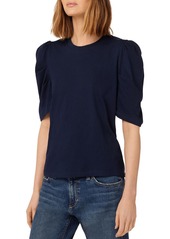 Joe's Jeans Womens Puff Sleeves Crewneck T-Shirt