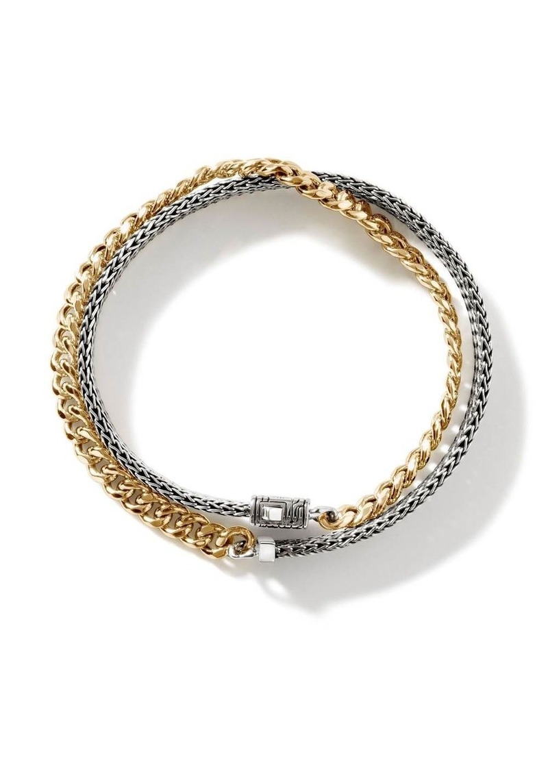 John Hardy 18kt yellow gold Classic chain bracelet